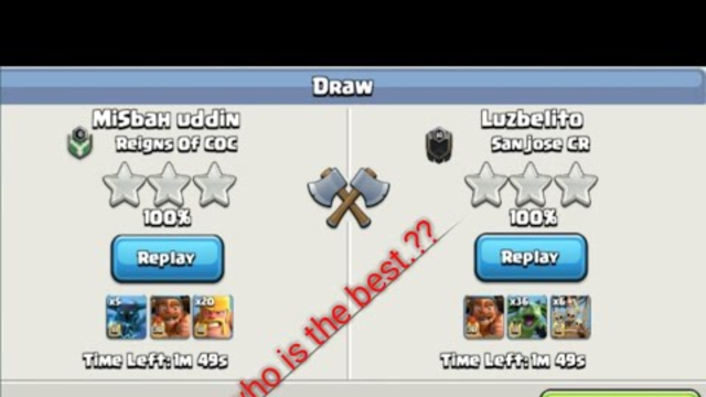 clash of clans builder base draw match