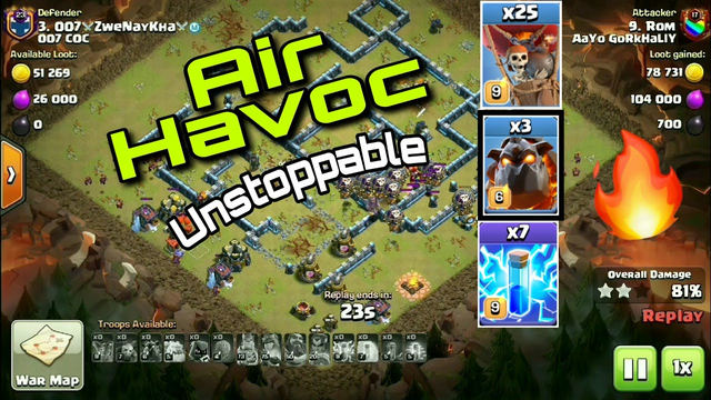 ZapLalo at TH13 CWL | Clash of Clans | TH13 attack strategy..