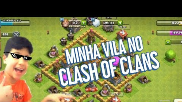 MOSTRANDO MINHA VILA NO Clash of Clans!