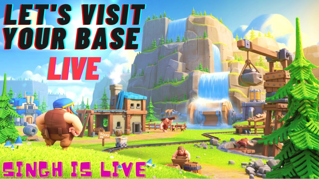 Clash Of Clans Live I Clash Of Clans | Live Base Visit | Road to 1k I Singh Is Live