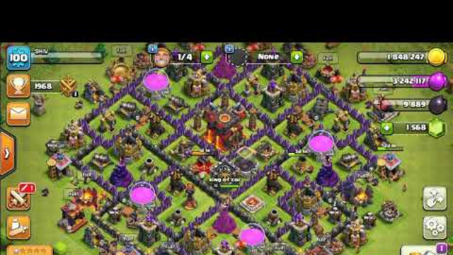 Clan War Attack /On TH9 Base/Clash Of Clans