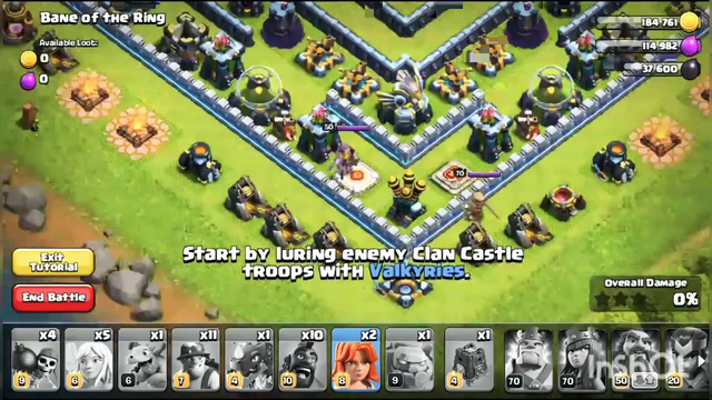 clash of clans playing tutorial