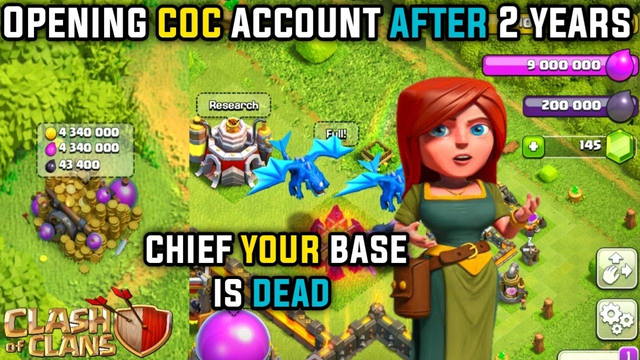 playing clash of clans after long time | opening coc after 2 years