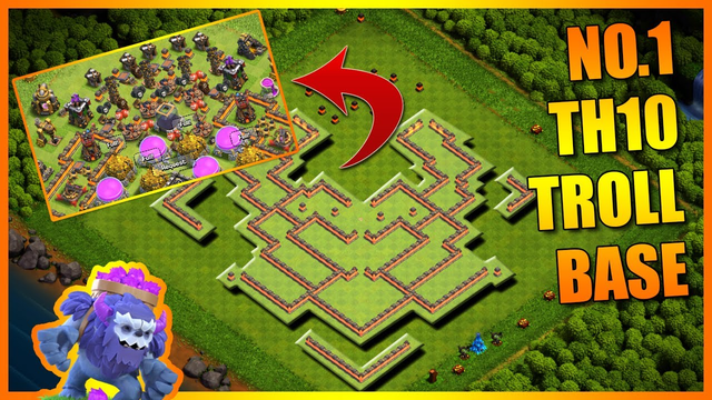 BEST TH10 TROLLING BASE | NEVER SEEN IT BEFORE | Clash of Clans