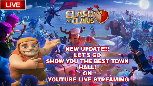 Clash Of CLans | New Update | Come & Show Your TH on Youtube Live Streaming