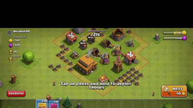 Trying Clash of clans..... th2 let's play #1