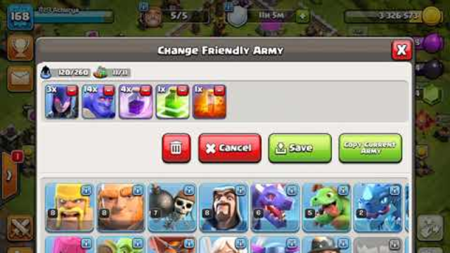 Clash Of Clans th 11 challenge with my leader