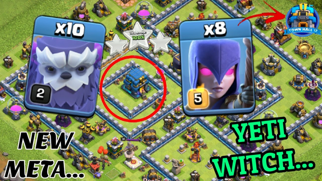 NOTHING IS STRONGER! TH12 YETI WITCH Attack Strategy -Best TH12 Attack Strategies in Clash of Clans