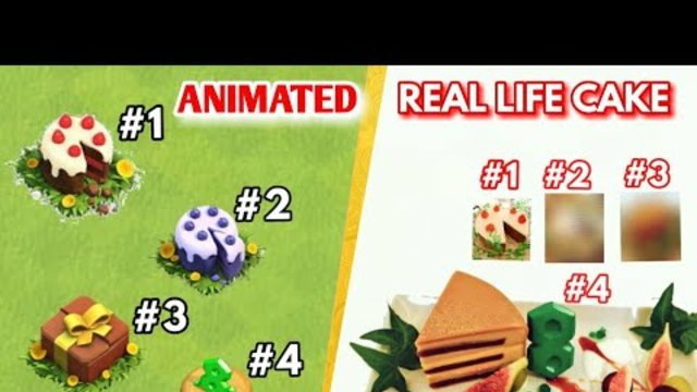 Clash of Clans Real life vs animated