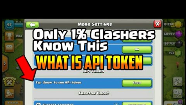 What Is API Token || Only 1% Clasher Know This Things In Clash Of Clans|| COC New Hidden Features ||