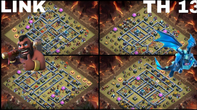 CLASH OF CLANS TH 13 WAR BASE +LINK 2020 CLASH OF CLANS TH