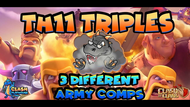 TH11 zaplalo, queen charge lalo, hybrid Triples | Clash of Clans