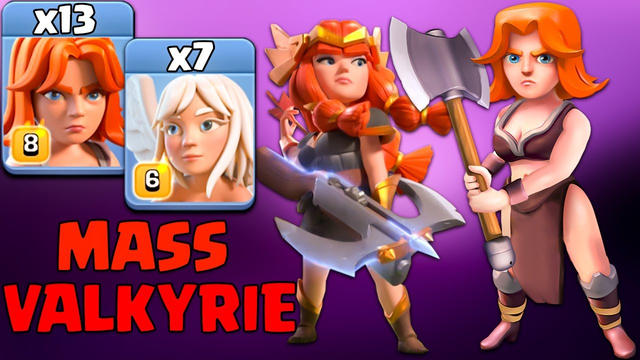 Mass Valkyrie + Healer Attack ! Best New Th13 Attack Strategy 2020 Town Hall 13 - Clash Of Clans