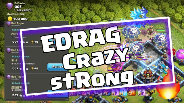 EDRAGS MASTERS OF 3 STARS!! BEST TH13 TROPHY PUSHING ATTACK STRATEGY | CLASH OF CLANS |