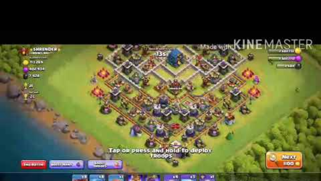 Clash of clans best night and day attack place like and subscribe