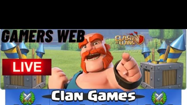 completing clan games live #coc #coclive clash of clans