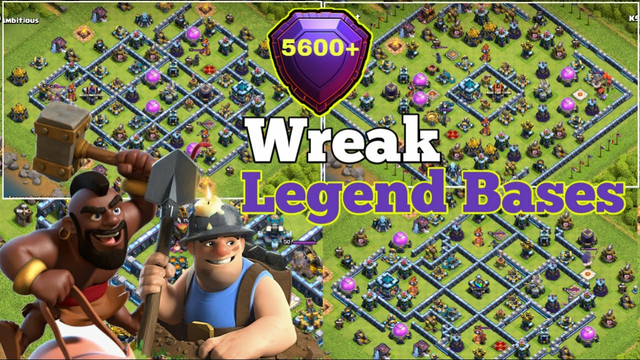 'Wreak Legend Bases' Hybrid Strategy - Th13 Hog Miner Legend League Attacks 2020 - Clash of Clans