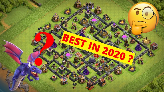 Base review 2020 town hall 9 (TH9). Trophy or hybrid base Clash of clans (CoC) 2020