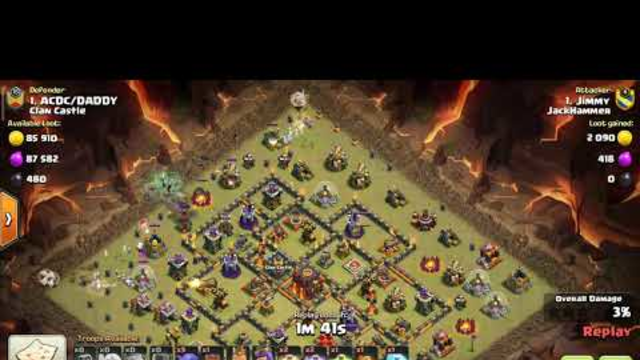 Clash of Clans th10 attack strategy|| town hall 10 attack with hybrid strategy||End of town hall 10