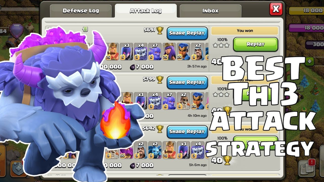 THE BEST EVER!! YETIBOWITCH 5700+ LEGEND 3 STAR ATTACKS | TH13 ATTACK STRATEGY | CLASH OF CLANS |