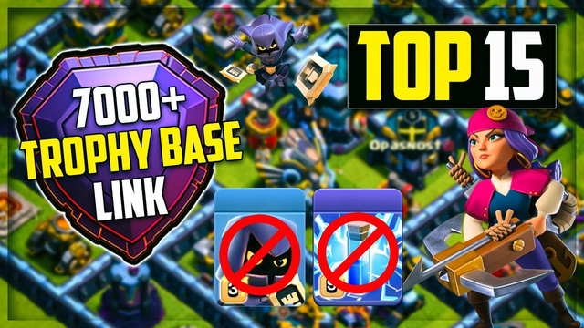 Top 15 Anti Hybrid Bases, Anti Zap & Anti Queen Walk || Th13 Pushing Bases Link || Clash of Clans