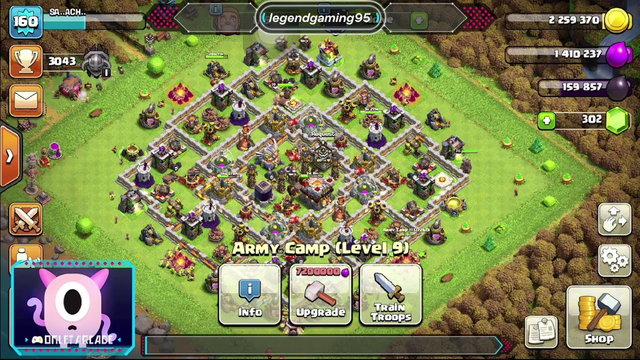 Clash of clans th10, th11 pushing base, and visit your base