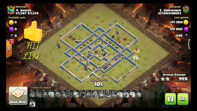 WIN BY DESTRUCTION...! OP TRIPLES BY HYBRID...! #CLASH OF CLANS-COC (2020)