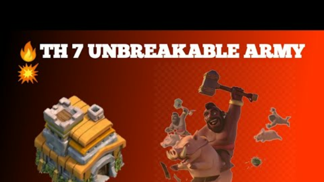 TH7 Unbreakable Army.| Town hall 7 Hog army attack | Clash of Clans | Dk Uzumaki