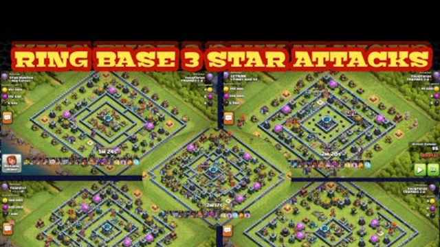 WRECKED Ring Base Using Hog/Miner Hybrid | TH13 3 Star Attacks [ Clash of Clans ]