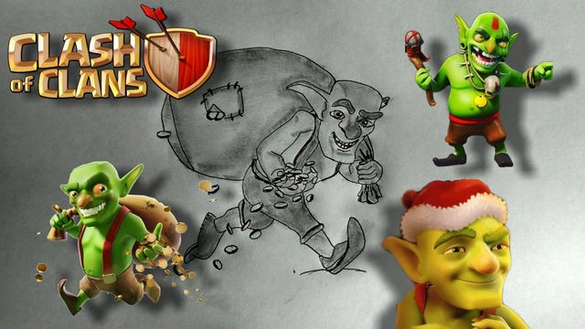 drawing goblin | clash of clans | COC | santibanti arts