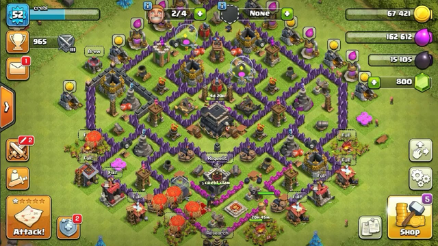 My village from town hall 9 to 12 | clash of clans