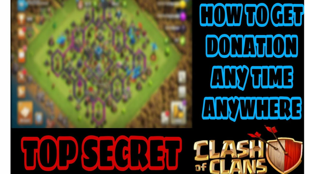 How to get donation anytime anywhere.........Clash of clans.......coc