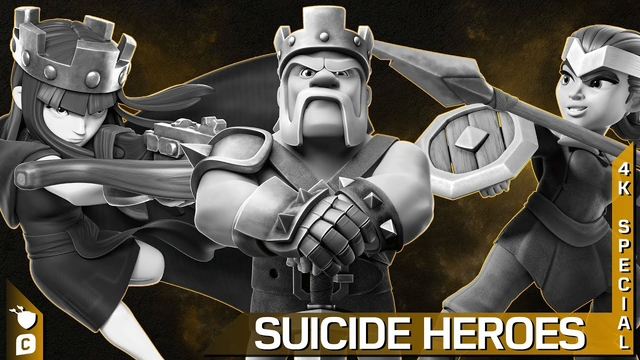 SUICIDE HEROES TUTORIAL - Special 4k - Clash of Clans STRATEGY!