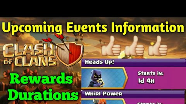 Full Information About Upcoming Events In Clash of Clans || Clash of Clans