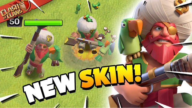 New Pirate Warden Skin - Best Animation in Clash of Clans!