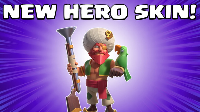 NEW Grand Warden Pirate Skin Gameplay - October Gold Pass - Clash of Clans