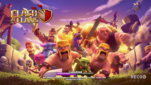 Playing Clash of clans