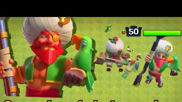 GAME PLAY OF PIRATE WARDEN SKIN IN COC  |CLASH OF CLANS