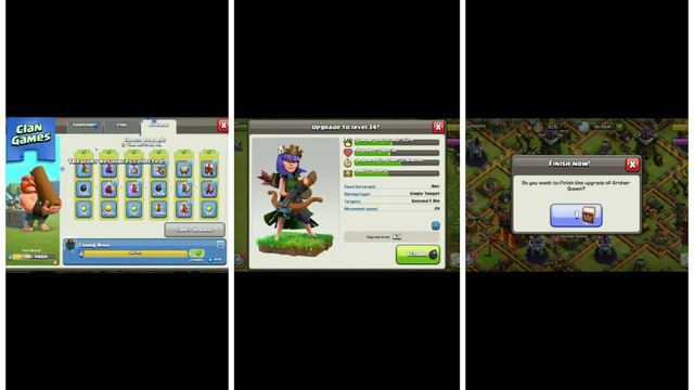 CLASH OF CLANS!!(l received my awards from clan games and printed the Archer queen using a book)!!