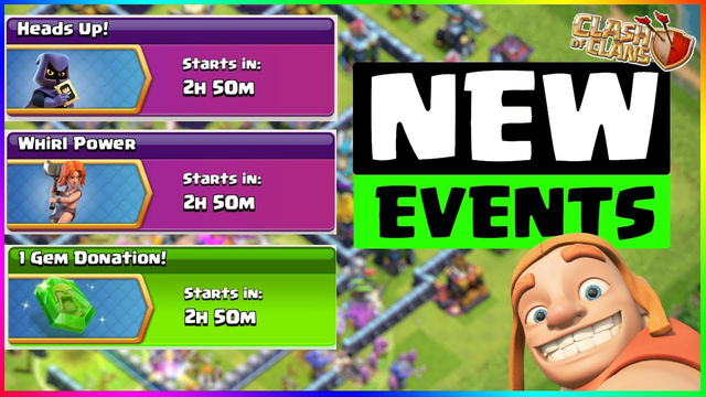 NEW EVENTS - Whirl Power and Heads Up! - What are they!? Clash of Clans
