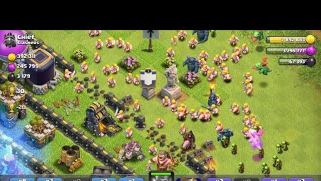 Clash of Clans Over power Attack and Defense!