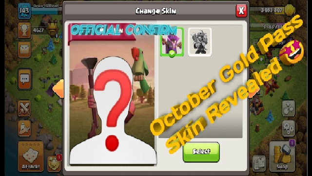 October Gold Pass COC || Heroes Skin || Gold Pass || Clash Of Clans || BADshah Gaming