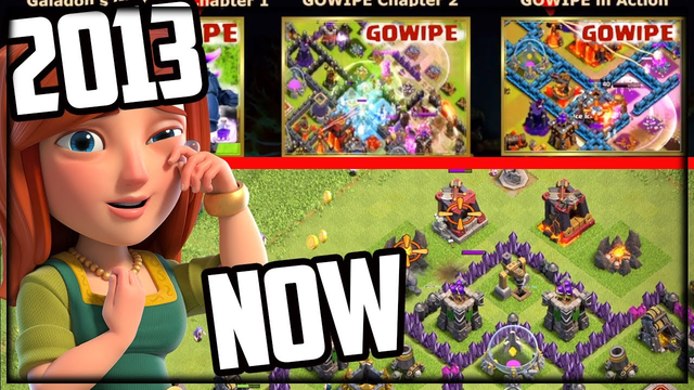 Clash of Clans 2013 to NOW - MY FIRST VIDEOS