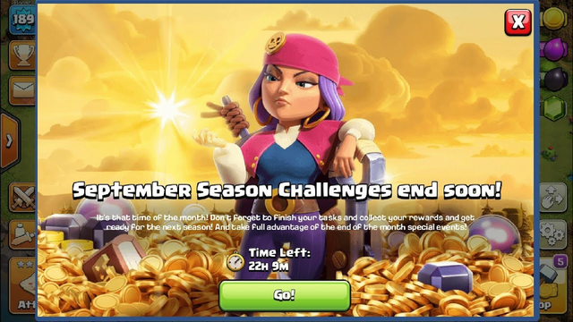 Finishing September Season Challenges in Clash of Clans