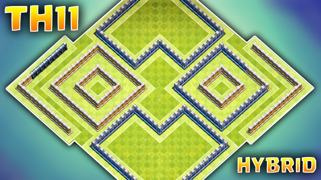 TOWN HALL 11 (TH11) HYBRID/WAR BASE with Link | Clash of Clans