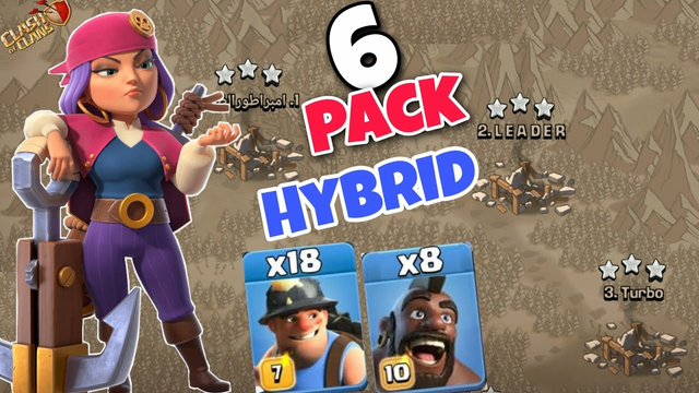 Hybrid OP | Best Th13 Attack Strategy | Clash Of Clans