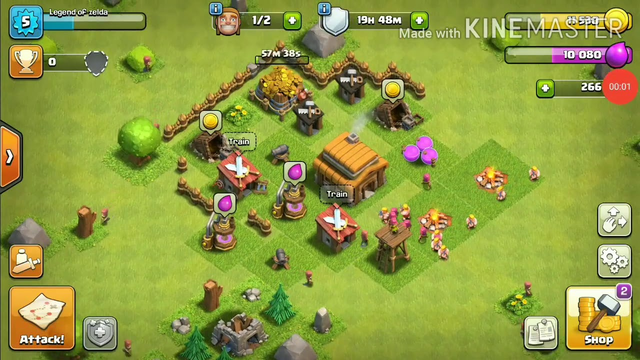 My first coc gameplay #1!clash of clans with legend gamer