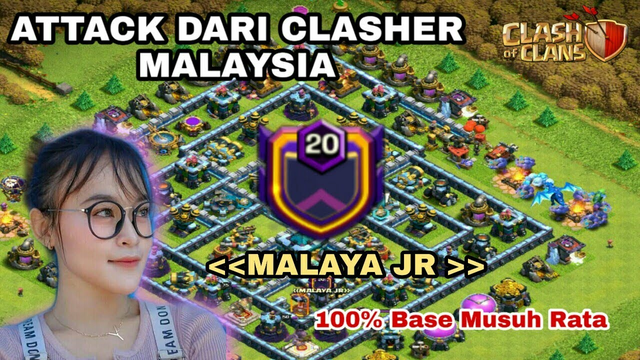 Attack Live Member Clan Malaya Auto 3 Bintang | Clash Of Clans