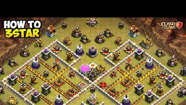 EASIEST WAY TO 3 STAR THIS POPULAR TH 11 WAR BASE . !! ( CLASH OF CLANS ) COC
