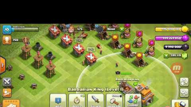 Clash of clans th1 to th13 for 1hr for sharing